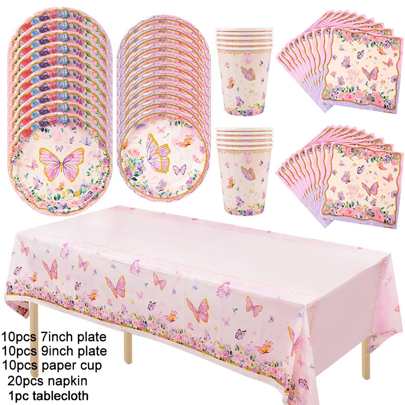 Butterfly Party Tableware
