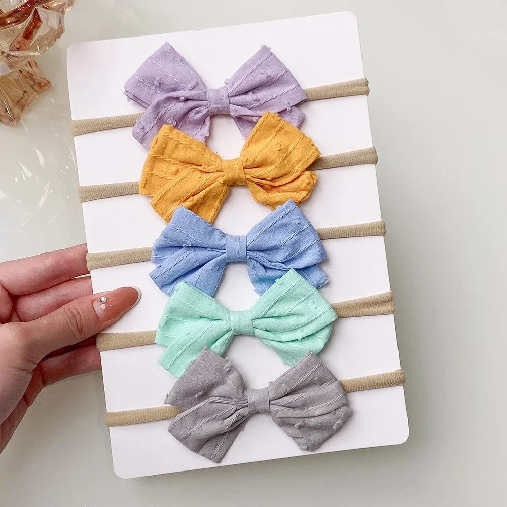 Ribbon Bow Headbands Set