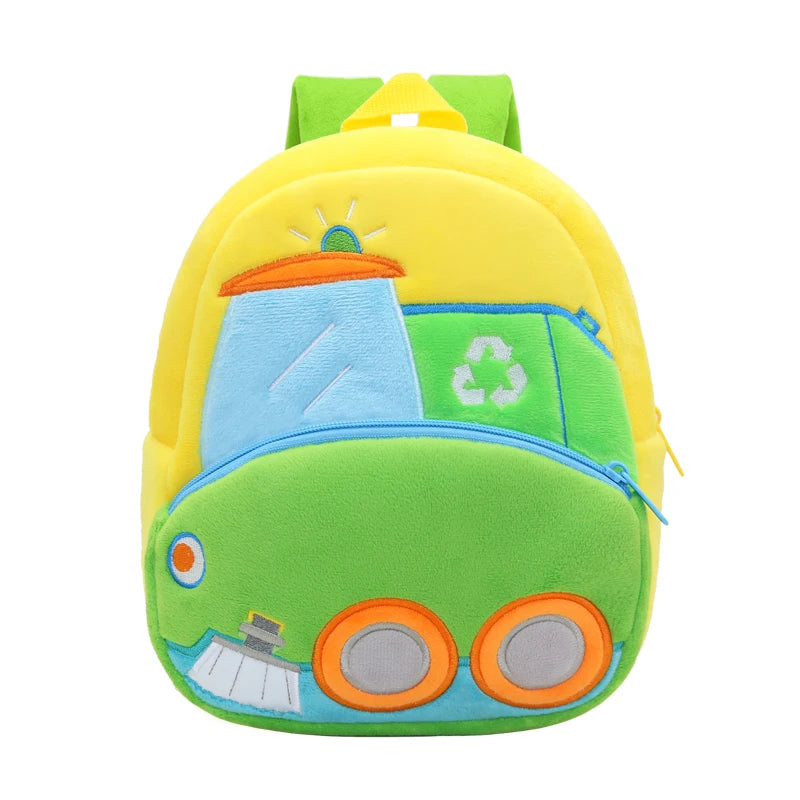 Vehicle-Themed Plush Backpack