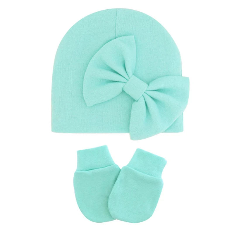 Beanie Hat and Mittens Set