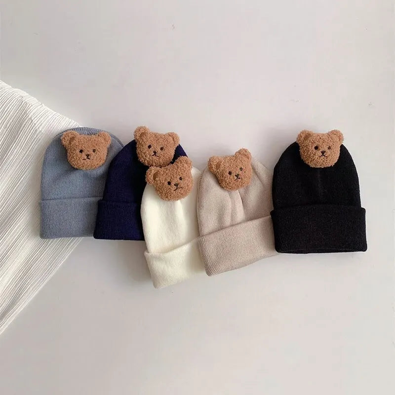 Cartoon Bear Beanie Cap