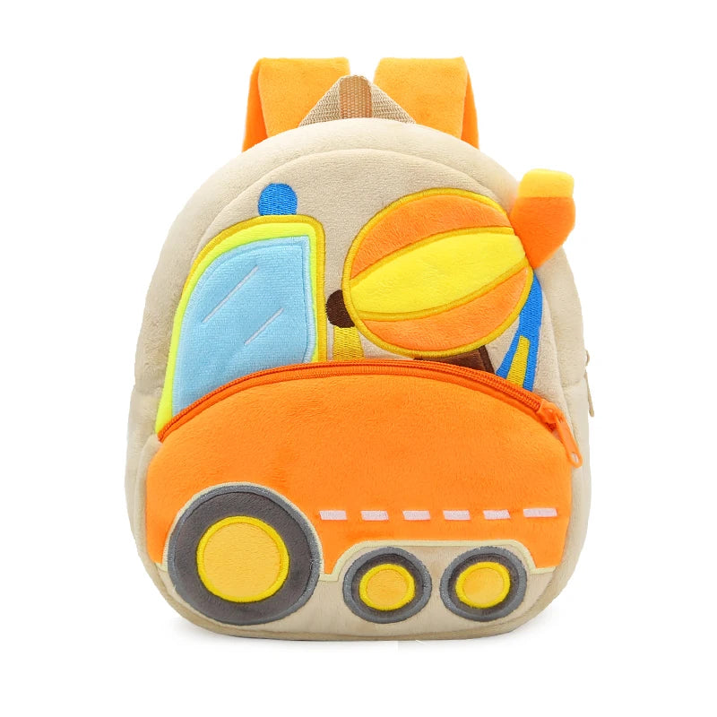 Vehicle-Themed Plush Backpack
