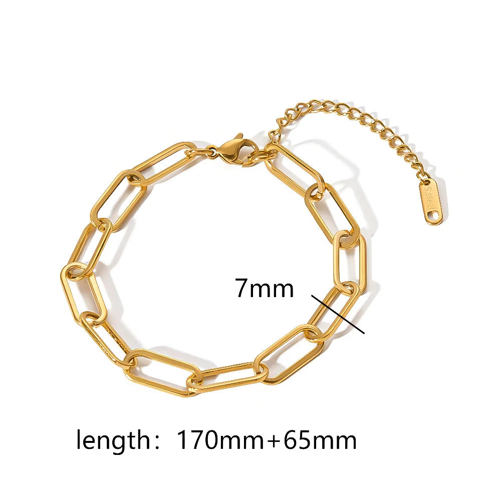 18K Gold Plated finish Chain Bracelet
