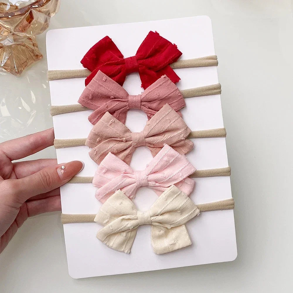 Ribbon Bow Headbands Set