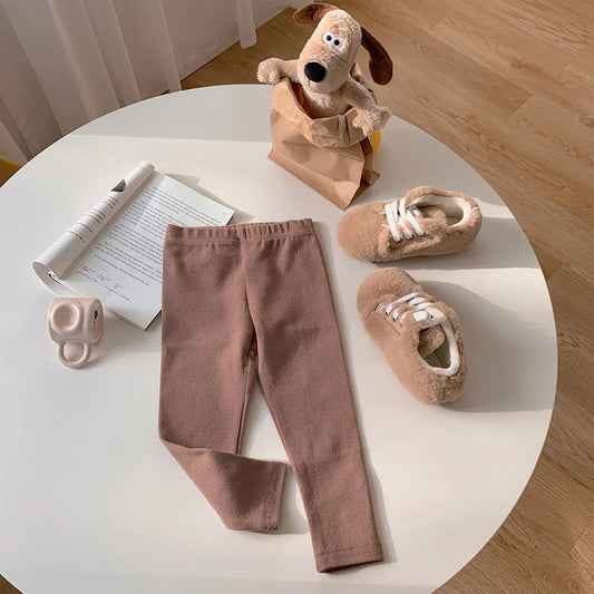 Girls' Stretchy Cotton Leggings