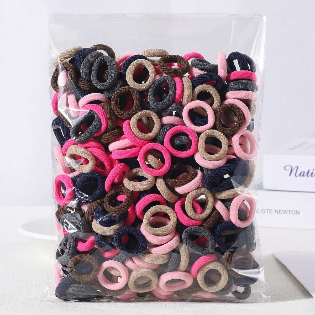 100 Pcs Colorful Hair Ties