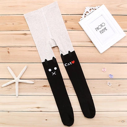 Cozy Cartoon Cotton Tights