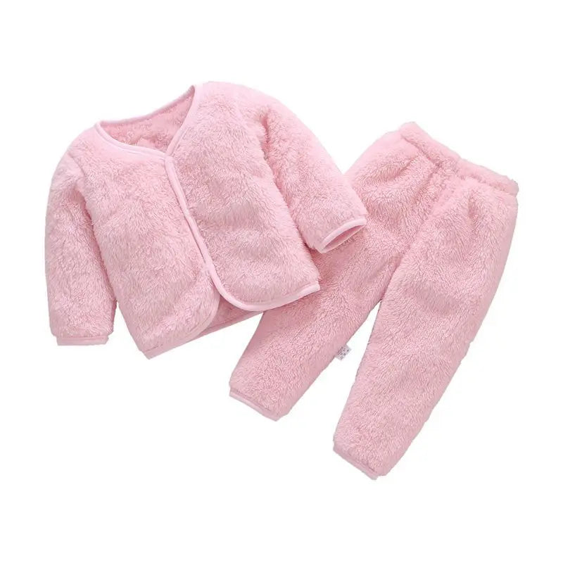 Newborn Flannel Shirt & Pants Set