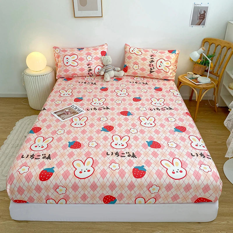 Cartoon Print Fitted Sheet