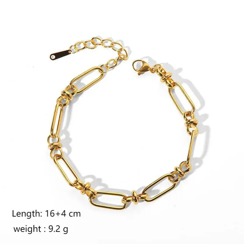 18K Gold Plated finish Chain Bracelet