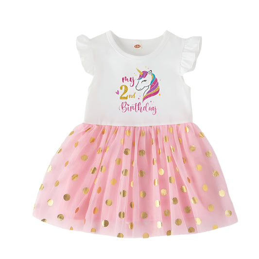 Personalized Unicorn Birthday Dress