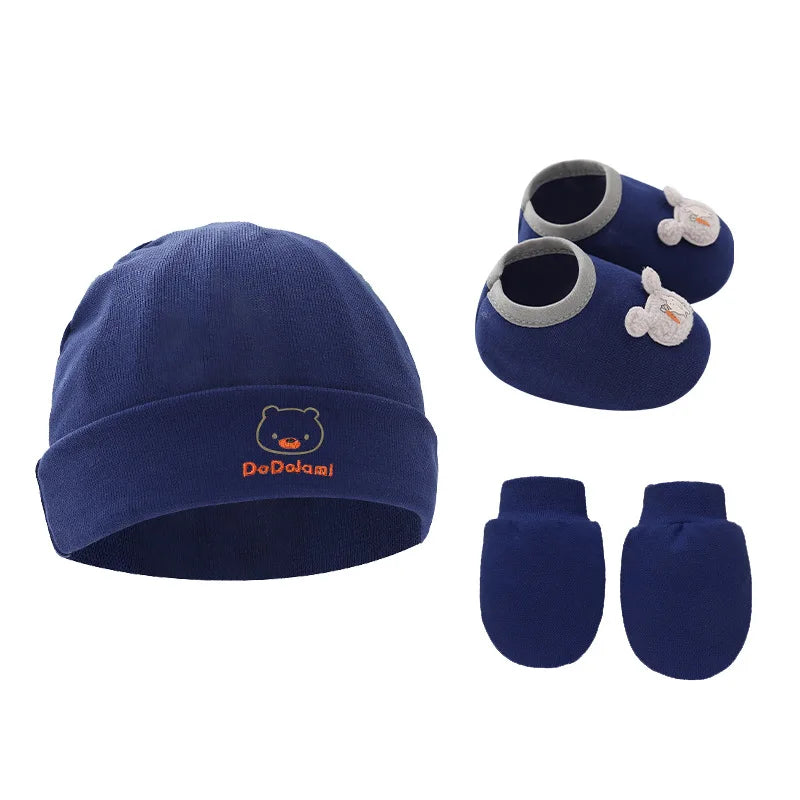 Newborn Beanie, Mittens & Socks Set