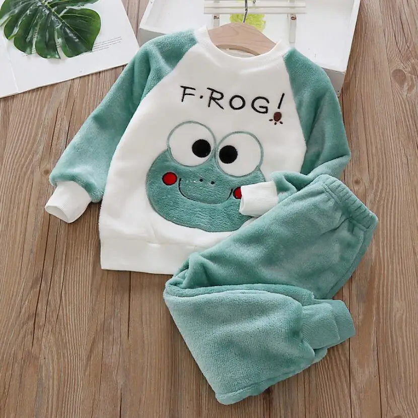 Plush Flannel Winter Tracksuit