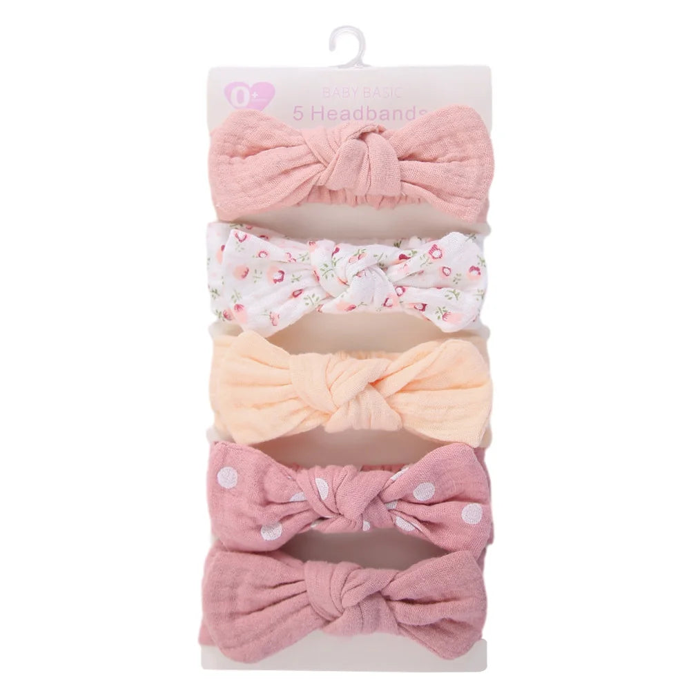 Muslin Cotton Headband Set