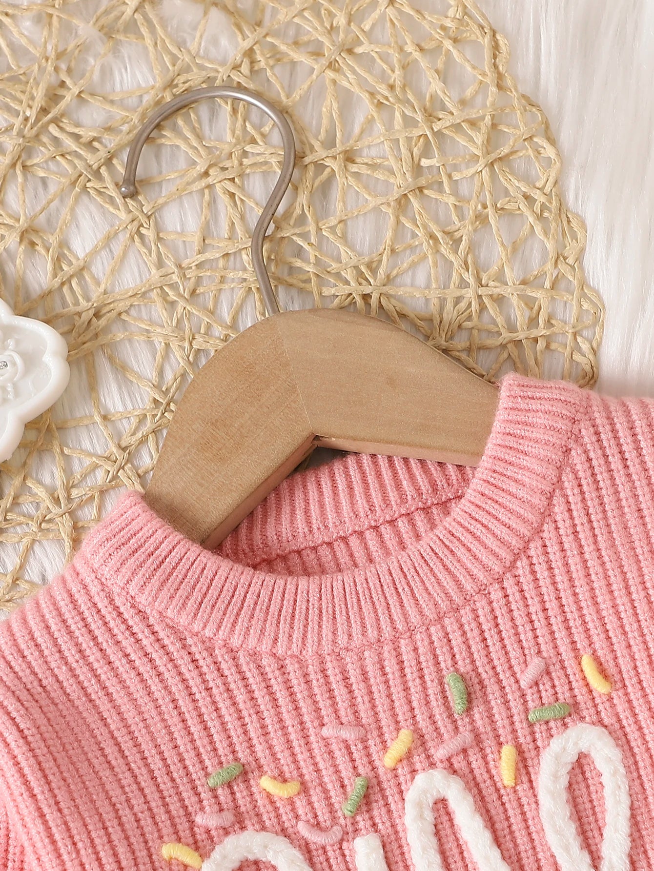 Baby Girl Embroidered Sweater
