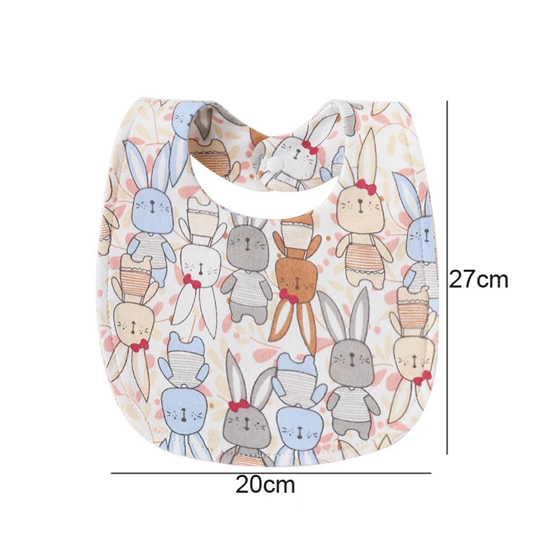 Cotton Baby Bibs - 4Pcs