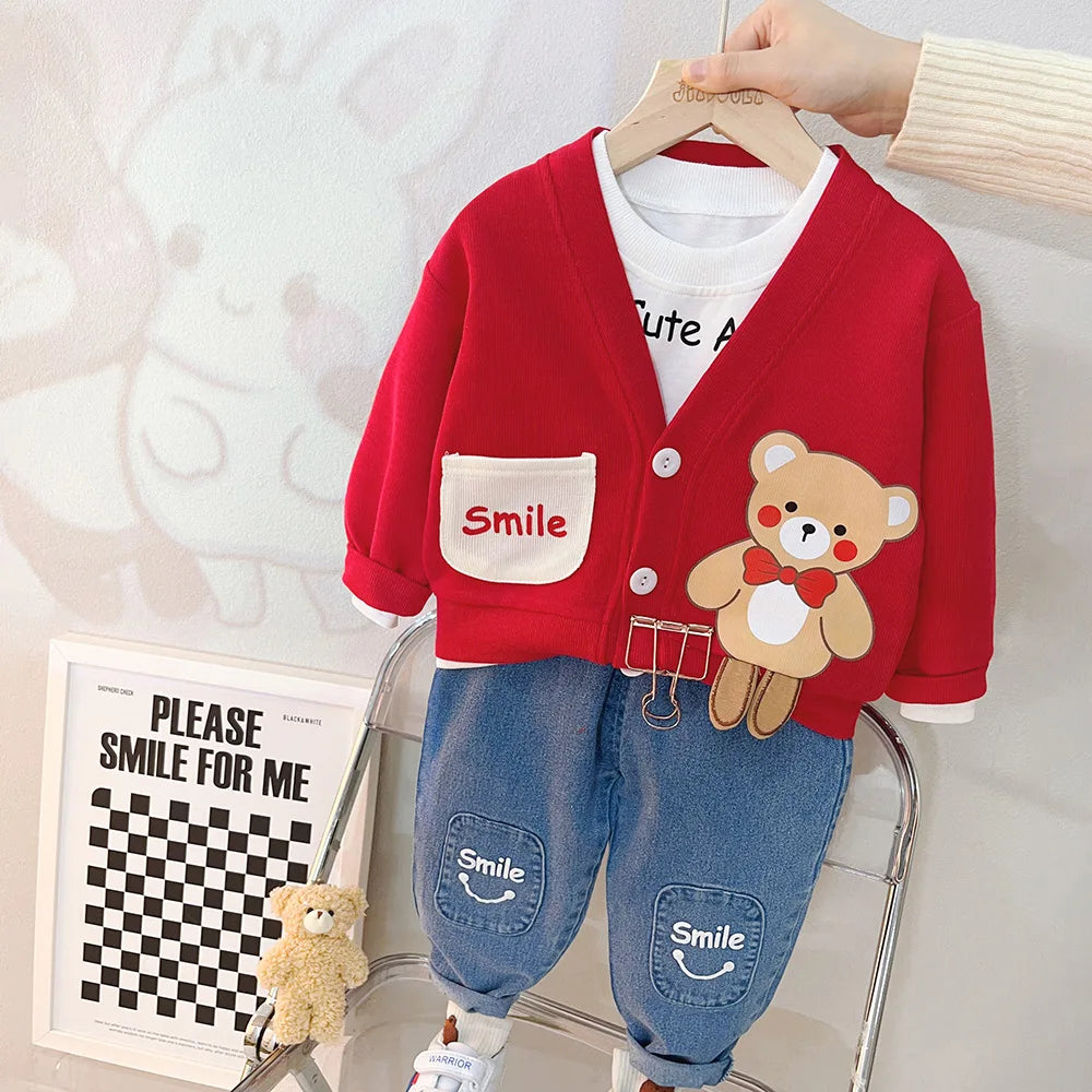 3-Piece Cartoon Outfit Set