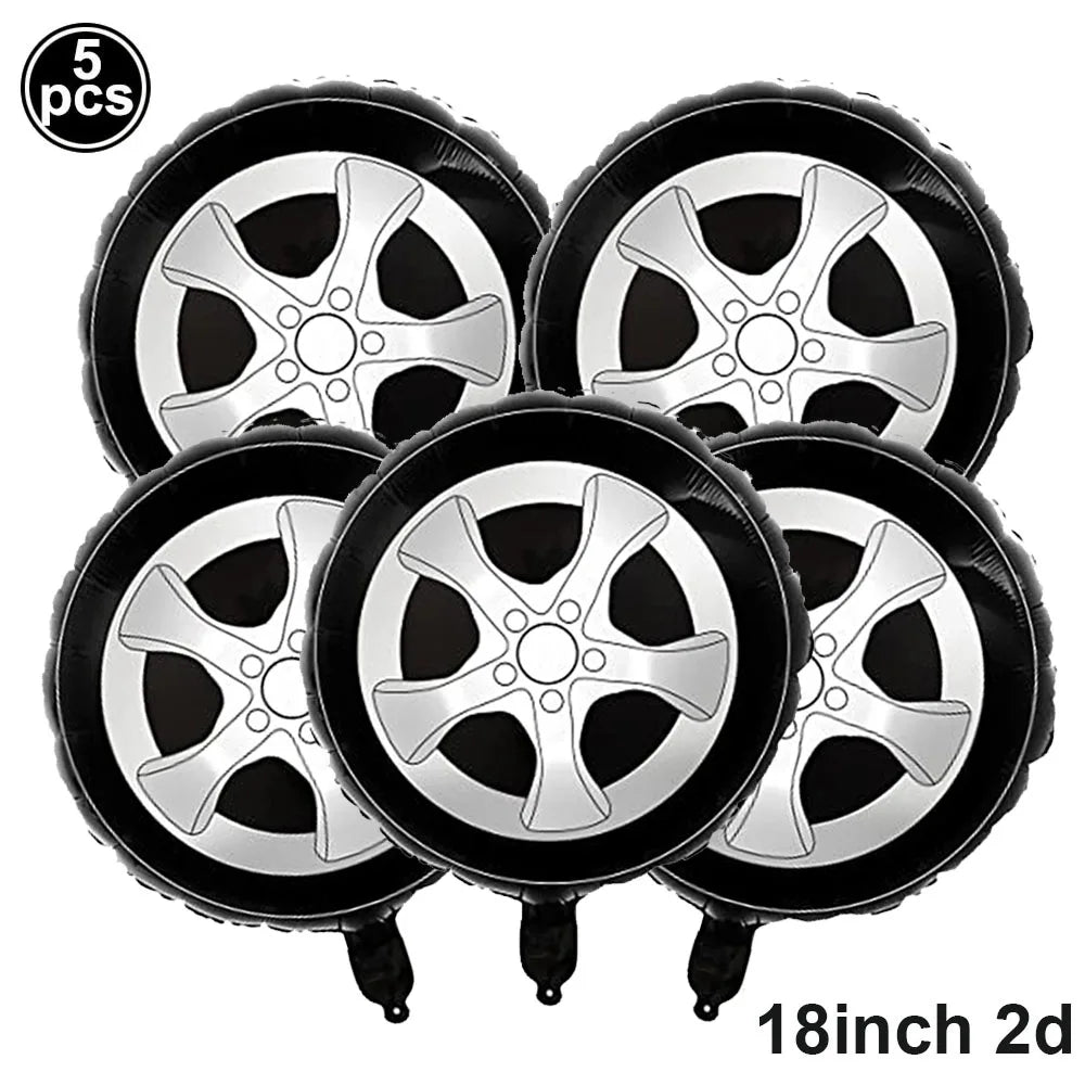 Racing Car Balloon Set - 5 pcs