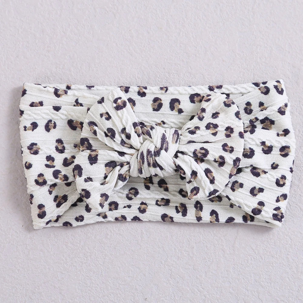 Printed Bow Baby Headband