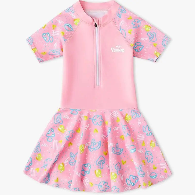 Girls’ One-Piece Princess Swimsuit