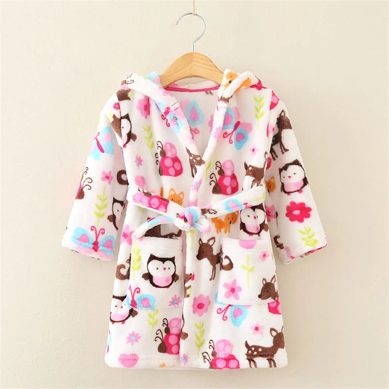 Kids' Flannel Bathrobe