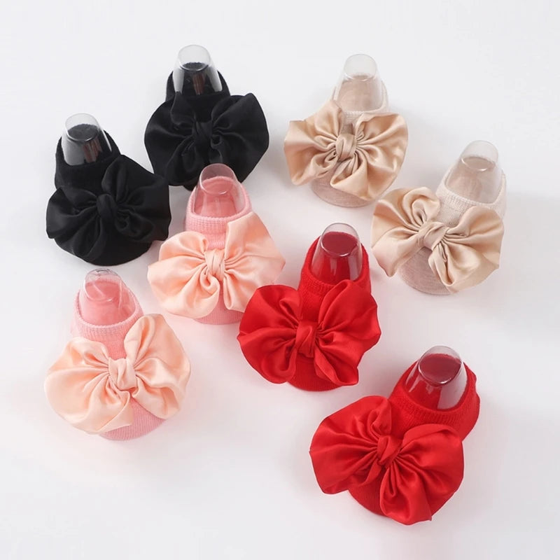 Baby Girl Bow Headband & Socks Set