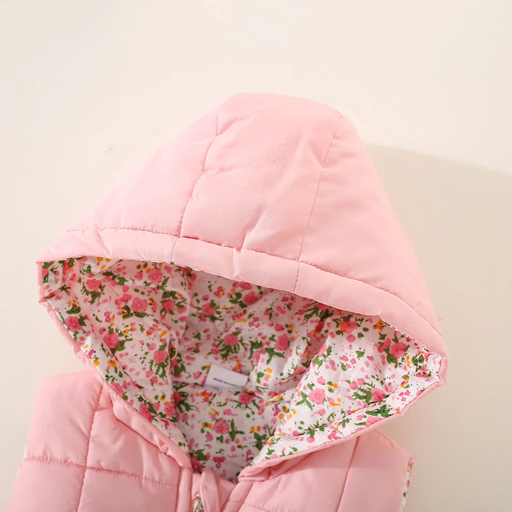 Cute Print Hooded Vest
