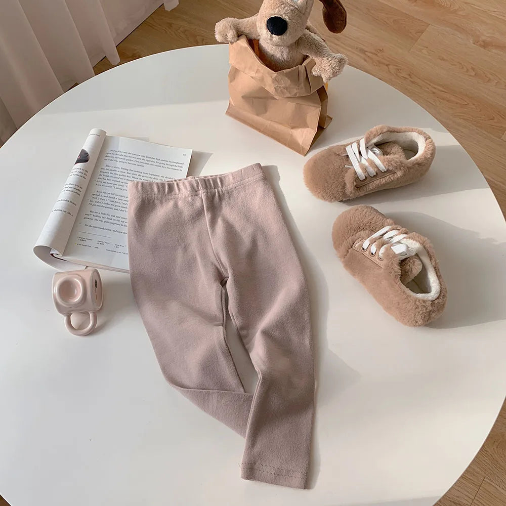 Girls' Stretchy Cotton Leggings