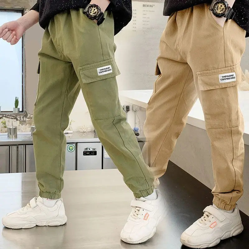 Boys' Cotton Cargo Pants