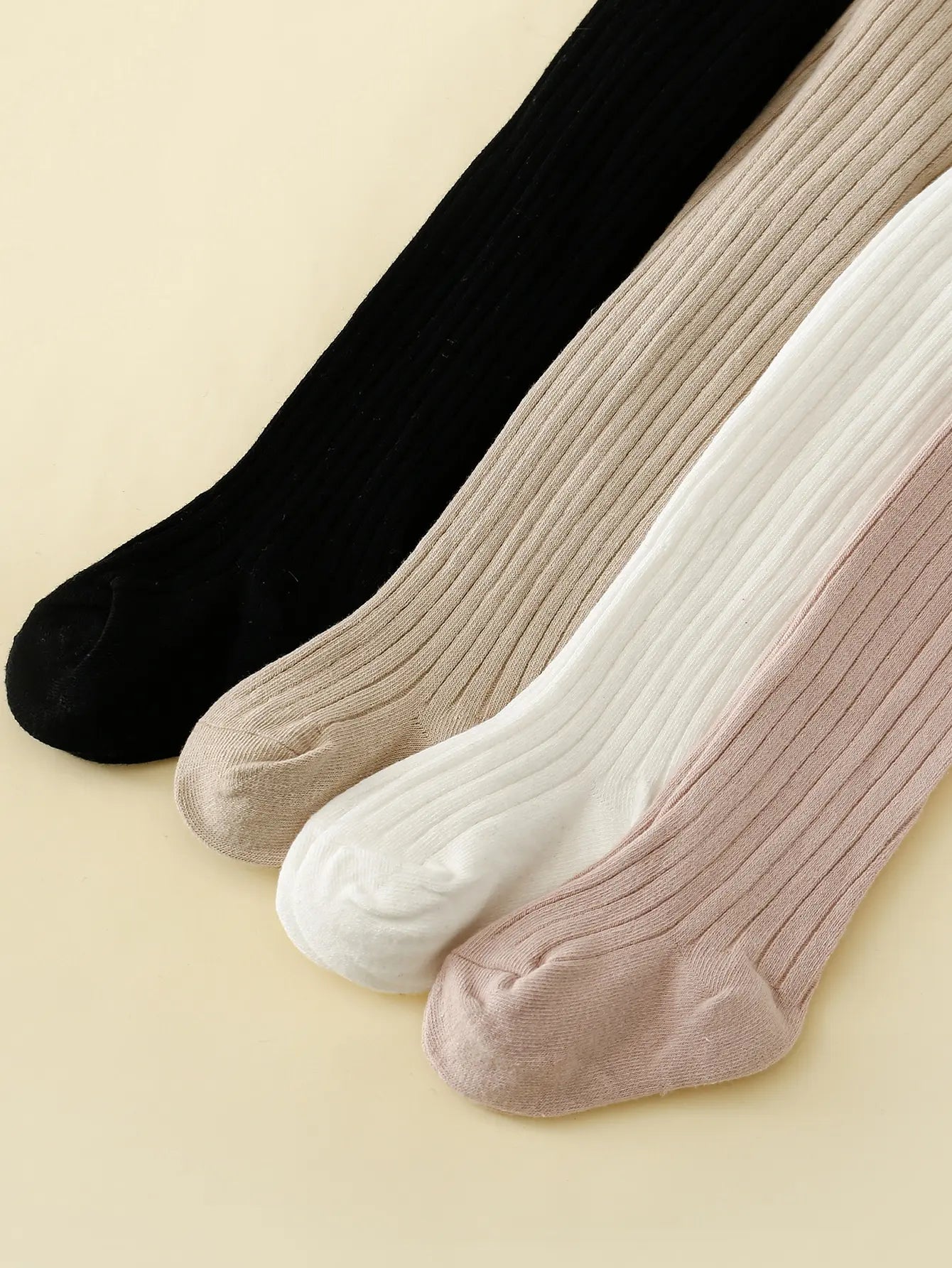 Girls’ Cotton Tights - 4Pcs