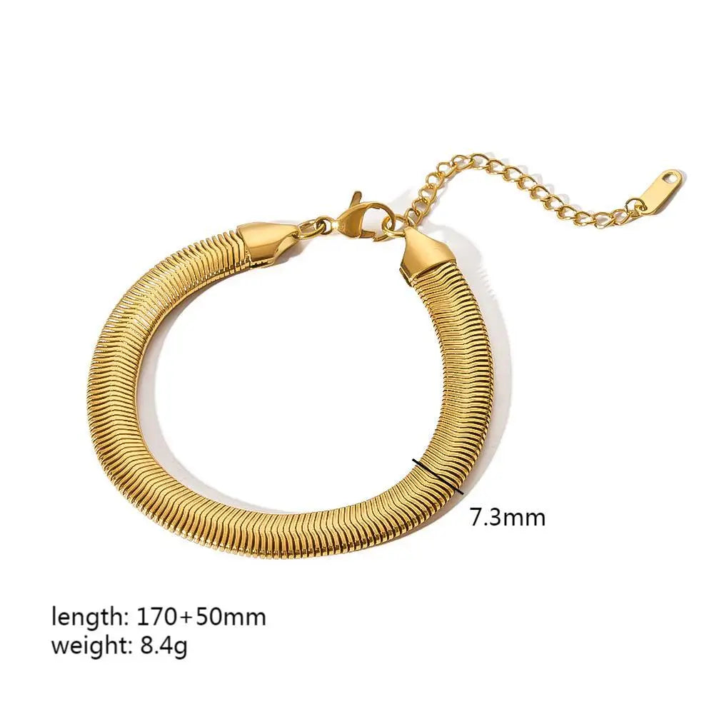 18K Gold Plated finish Chain Bracelet