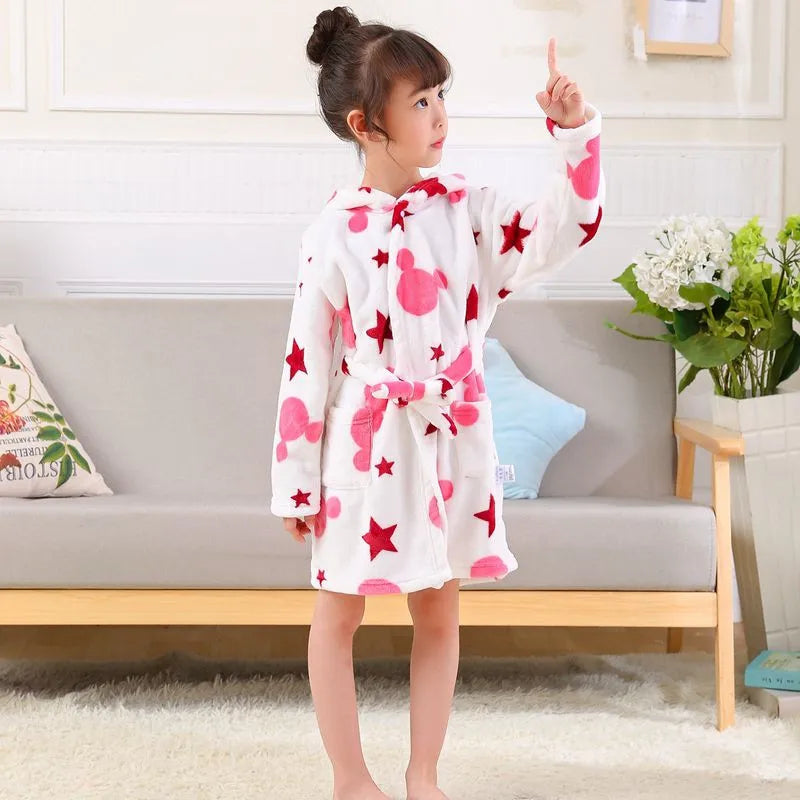 Kids' Flannel Bathrobe