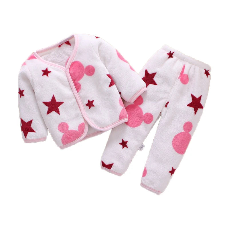 Newborn Flannel Shirt & Pants Set