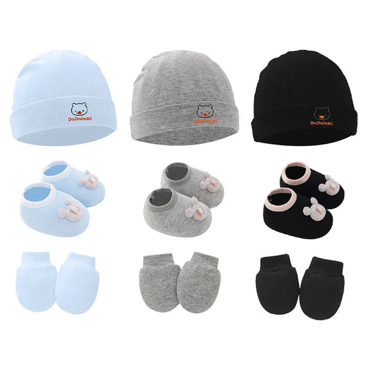 Newborn Beanie, Mittens & Socks Set