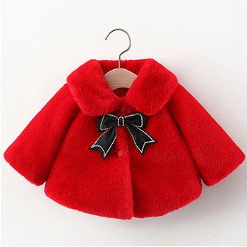 Girls’ Faux Fur Princess Cloak