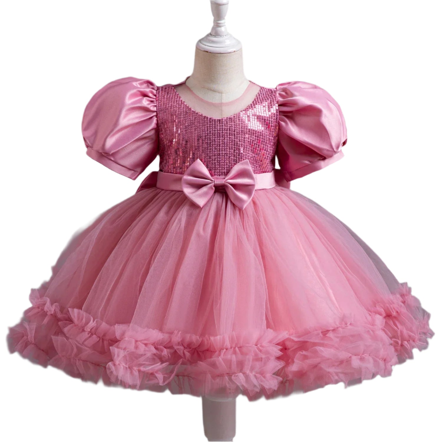 Sequin Big Bow Dress