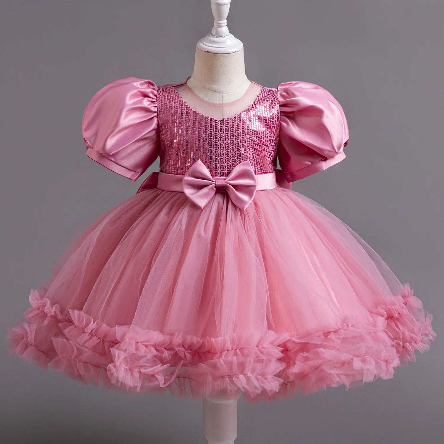 Sequin Big Bow Dress