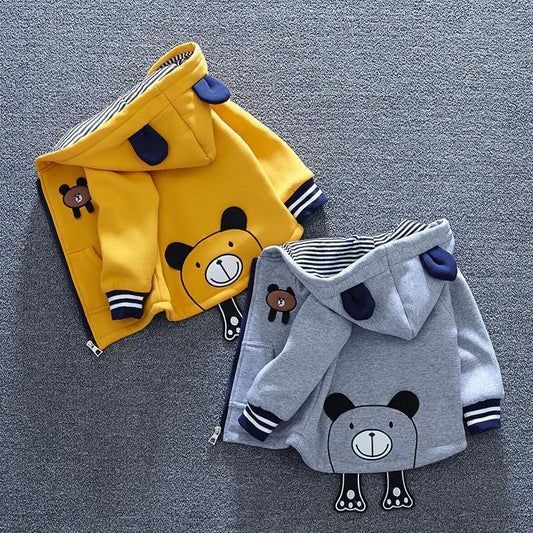 Cozy Bear Fleece Hoodie Jacket