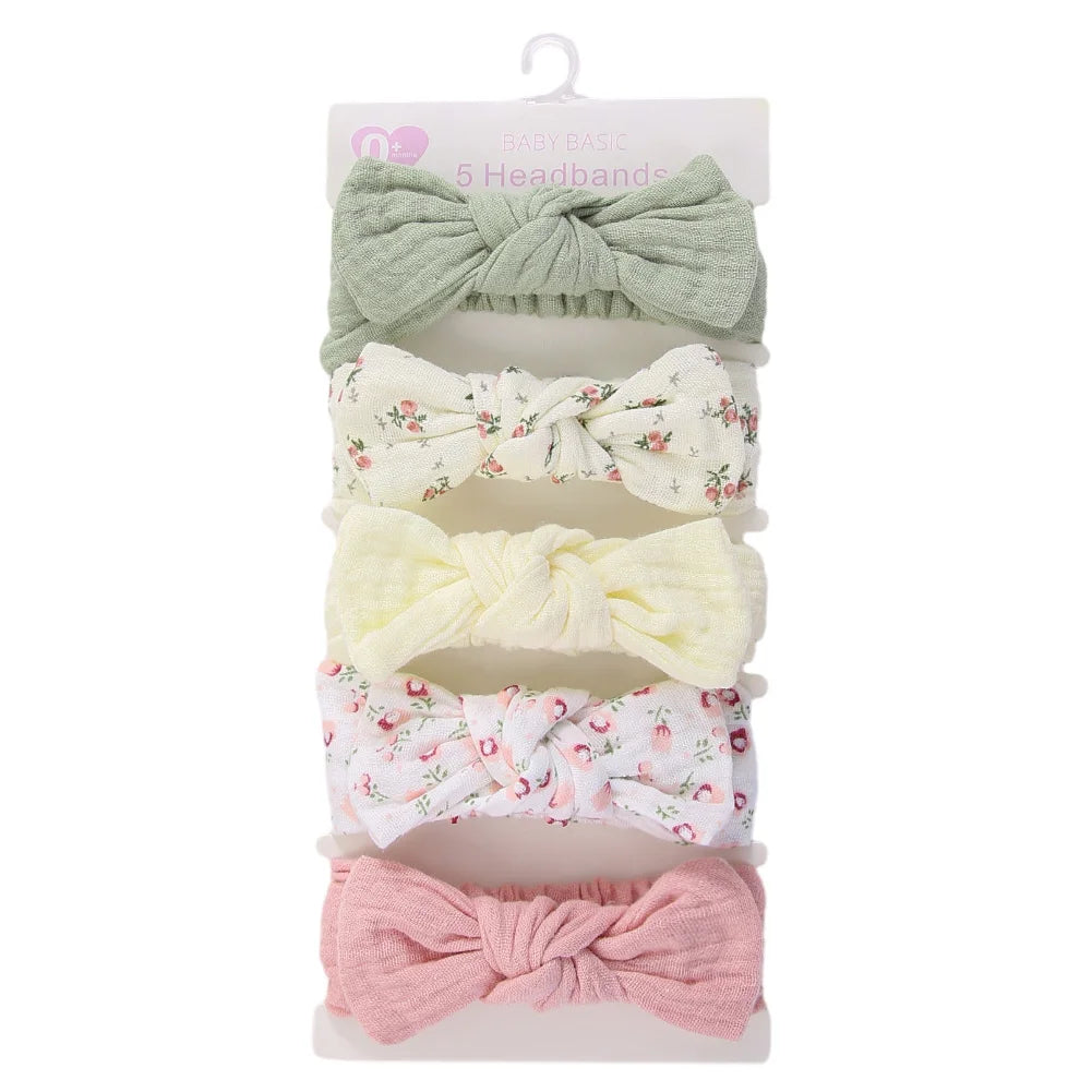 Muslin Cotton Headband Set