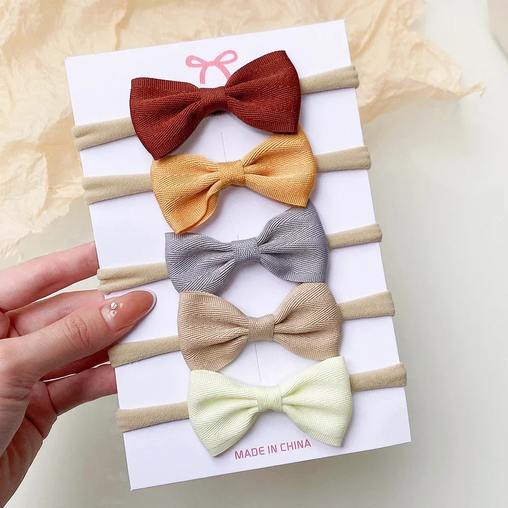 Ribbon Bow Headbands Set