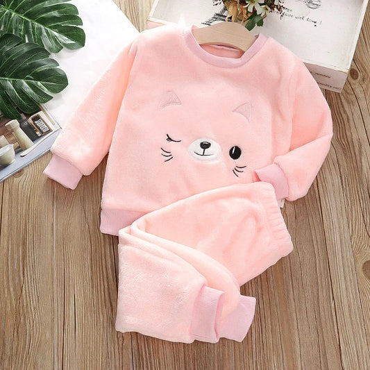 Plush Flannel 2 Piece Outfit