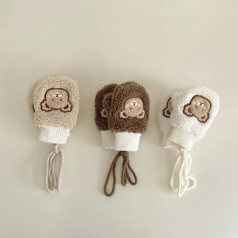 Cartoon Bear Winter Gloves