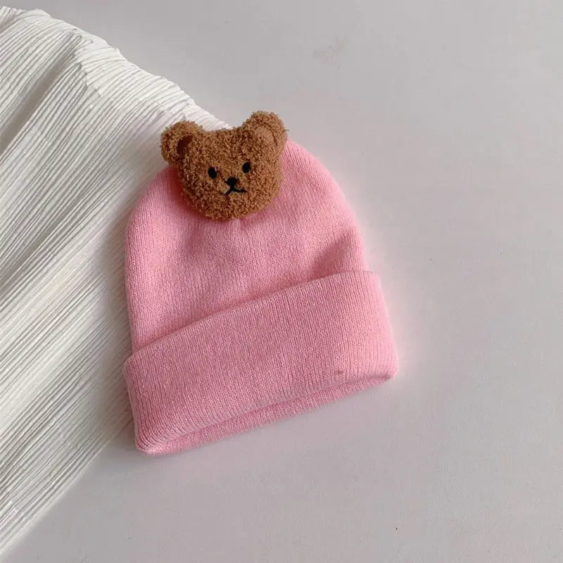 Cartoon Bear Beanie Cap