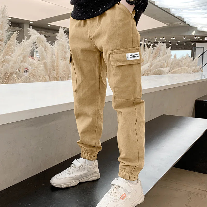 Boys' Cotton Cargo Pants