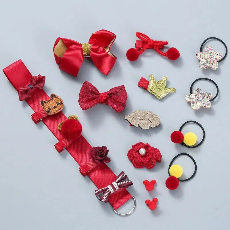 Cartoon Clips & Bands Set