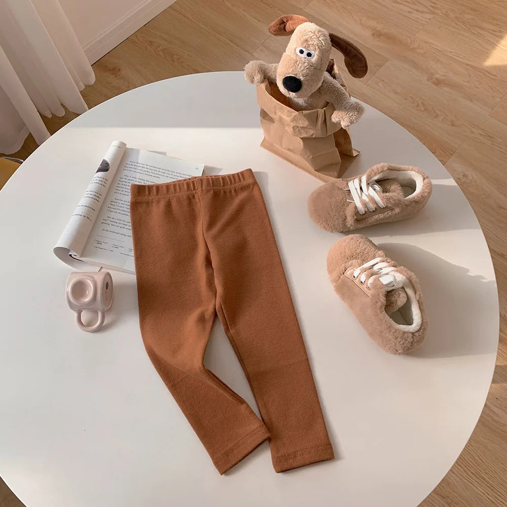Girls' Stretchy Cotton Leggings