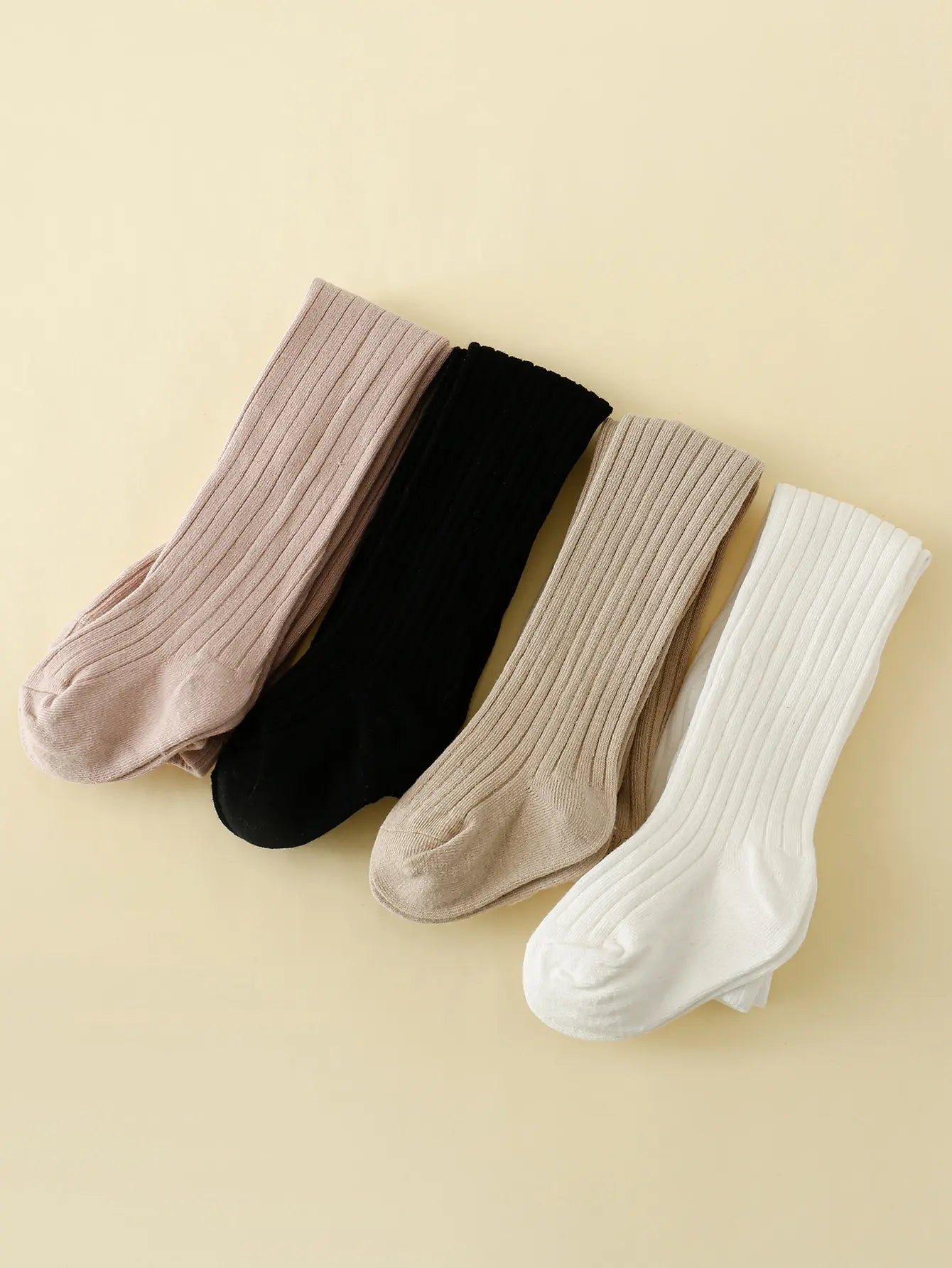 Girls’ Cotton Tights - 4Pcs