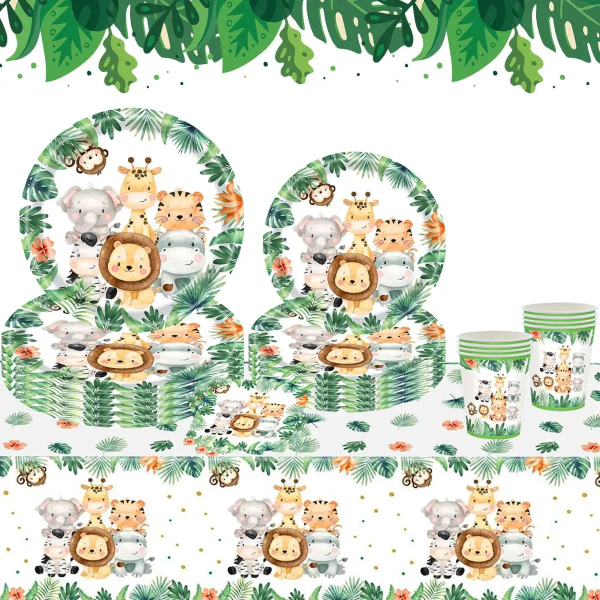 Jungle Animals Tableware Set