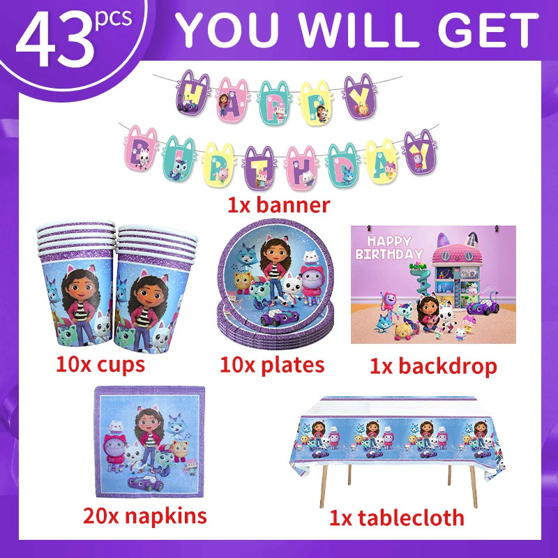 Gabby’s Dollhouse Tableware Set