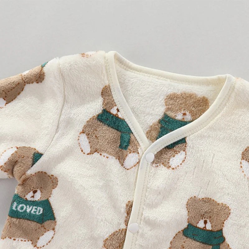 Newborn Flannel Shirt & Pants Set